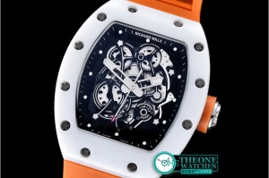 Richard Mille - RM055 Bubba Watson White Cer Black CER/VRU Orange Custom