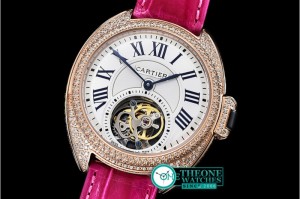Cartier - Cle De Cartier Tourb Diams RG/LE Pink White Asia HW