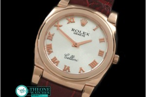 Rolex - Cellini RG/LE Silver Numeral Swiss Quartz
