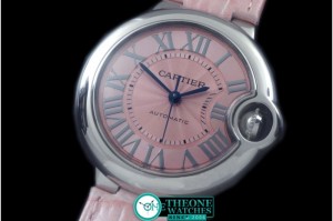 Cartier - Ballon De Cartier Ladies SS/LE Pink Roman Miyota