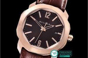 Bvlgari - Octo Solotempo Automatic RG/LE Brown Asia 23J Mod