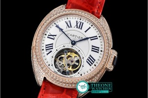 Cartier - Cle De Cartier Tourb Diams RG/LE Red White Asia HW