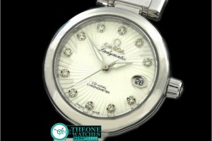 Omega - Deville Ladymatic Mid SS/SS White A-2836