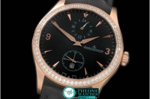 Jaeger LeCoultre - Master Duo Time RG/LE Black Asian 2824
