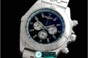 Breitling - Chronomat B01 SS/RU Black Stick Jap OS20 Qtz