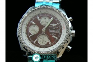 BREITLING BENTLEY GT BRUSHED ASIA 7750 28800BPH BURGUNDY RED