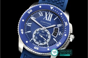 Cartier - Calibre de Cartier SS/RU Blue JJF 1:1 Asia 23J Mod