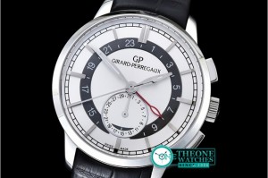 GIRARD-PERREGAUX - 1966 Dual Time SS/LE White Asia 23J Mod