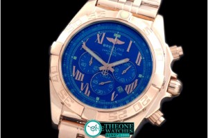 Breitling - Chronomat B01 RG/RG Blue Roman Jap OS20 Qtz