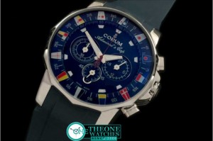CORUM - Admirals Cup Chronograph SS/RU Blue - Jap Qtz