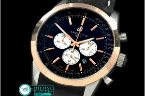 Breitling - TransOcean Chrono SS/YG/LE Black Jap OS20 Qtz