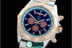 Breitling - Chronomat B01 SS/YG TT Black Stick Jap OS20 Qtz