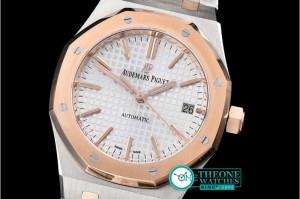 Audemars Piguet - Royal Oak Ref.15450 37mm RG/SS White JF A2824 Mod3120