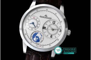 Jaeger LeCoultre - Duometre World SS/LE White Jap Qtz 2 Time Zone