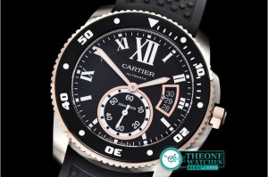 Cartier - Calibre de Cartier RG/SS/RU Blk JJF 1:1 Asia 23J Mod