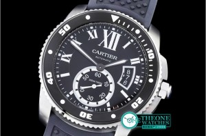 Cartier - Cartier De Calibre Diver SS/RU Black MY8205