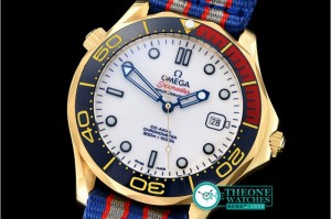 Omega - Seamaster Commander 007 YG/NY White URF MY8205 Mod