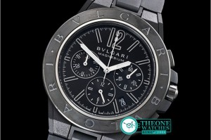 Bvlgari - Diagono Magnesium Chrono PVD/MG/RU Black VK Qtz