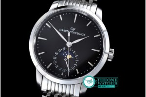 GIRARD-PERREGAUX - 1966 Full Calendar SS/SS Black M-9015