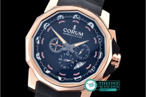 Corum - Admirals Cup Chronograph RG/RU Black Qtz