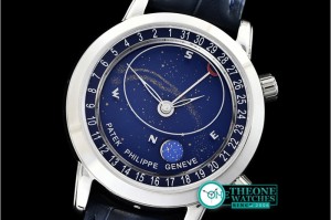 Patek Philippe - Celestial Sky Moon Date SS/LE Blue MY9015 Mod