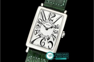 Franck Muller - Long Island Ladies 952QZ SS/LE (Grn) Wht GF Swiss Qtz