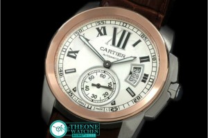 Cartier - Calibre de Cartier SS/RG/LE White Asian 2836 28800bph