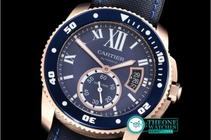 Cartier - Calibre de Cartier Diver RG/NY/RU Blue TF MY8205 Mod