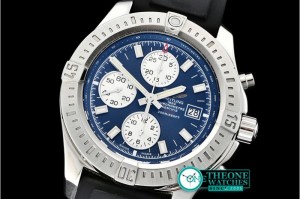 Breitling - Colt 44mm Chronograph Automatic SS/RU Blue/Stk A7750