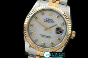 Rolex - 116233 MOP Wht Diam TT Swiss 2836