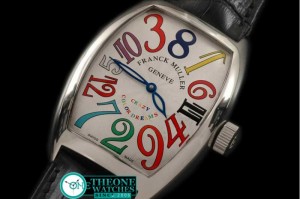 Franck Muller - Curvex Jumbo Crazy Colur Dreams SS/LE Wht Asia 21 Auto