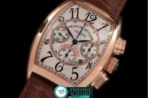 Franck Muller - Casablanca Chronograph RG/LE White - Asia 7750