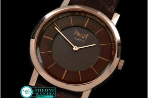 Piaget - Altiplano Ultra Thin RG/LE Brown Jap Quartz