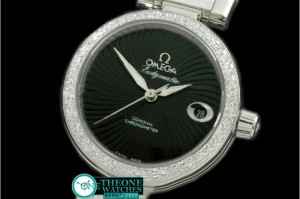 Omega - Deville Ladymatic Mid SS/SS Black A-2836