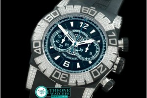 Roger Dubuis - Easy Diver Chronoexcel SS/Blk/RU/Diam Blk A-7750 Mo