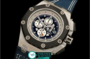 AUDEMARS PIGUET - Ruben Baracello Limited ED SS/LE Blue/Wht Jap Qtz