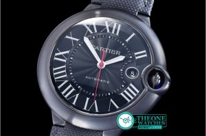 Cartier - 2016 Balon Bleu Carbon DLC/LE Black Asia 2824