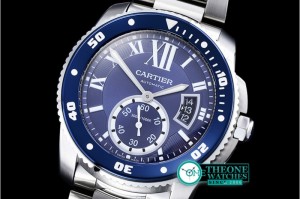 Cartier- Cartier De Calibre Diver Bleu SS/SS Blue MY8205