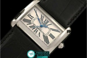 CARTIER - Divan Mid SS/LE White Swiss Eta 2671-2