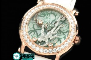 Chopard - Happy Sports Animal Kingdom RG/LE Diam White Swiss Qtz