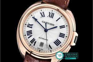Cartier - Cle De Cartier Mens RG/LE White V6F MY9015 Mod
