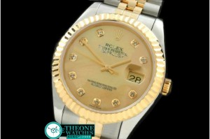Rolex - SS/YG Jubilee MOP Gold Diamond Swiss Eta 2836-2