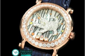 Chopard - Happy Sports Animal Kingdom RG/LE Diam White Swiss Qtz