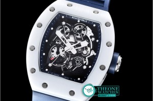 Richard Mille - RM055 White Bubba Watson White Cer Blue CER/VRU Custom