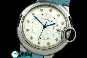 Cartier - Ballon Bleu de Cartier Mid SS/LE White Diam Swiss Qtz
