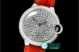 Cartier - Balon Bleu De Serti Vibrant 36mm SS/LE Diam Swiss Qtz