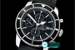 Breitling - SuperOcean Heritage II Chronograph SS/RU Blk OMF A7750