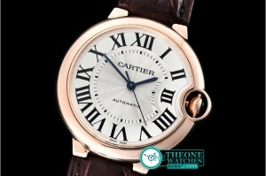 Cartier - Balon Bleu Midsize Wrapped RG/LE White BP Swiss 2671