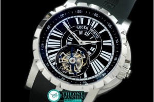 Roger Dubuis - Excalibur Tourbillon SS/RU Black Flying Tourbillon