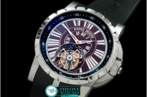 Roger Dubuis - Excalibur Tourbillon SS/RU Brown Flying Tourbillon